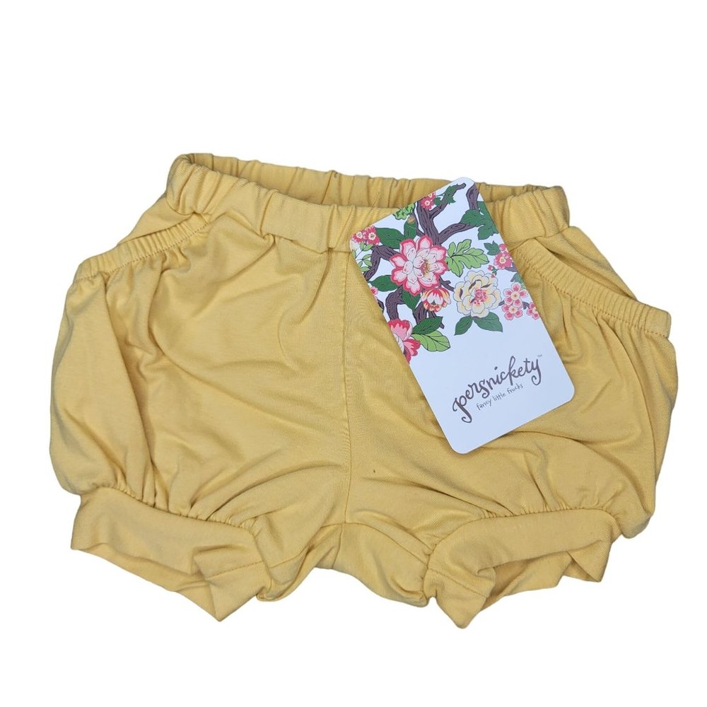 Persnickety NWT bloomer shorts pastel yellow easter photo shoot baby size 6-12m